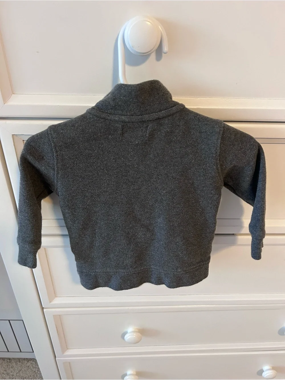 Ralph Lauren Baby Boy Quarter-Zip Pullover - Charcoal Gray